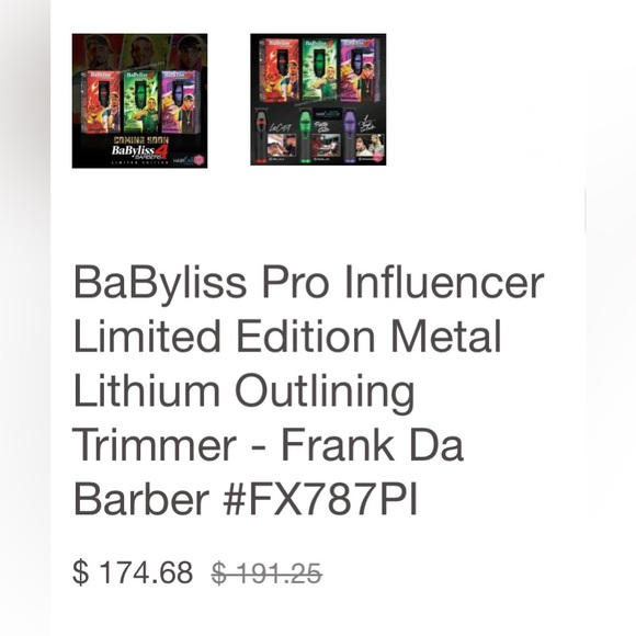 BaByliss Pro Influencer
Limited Edition Metal
Lithium Outlining
Trimmer - Frank - Picture 2 of 6